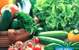 Freshness vegetables; Live Well Alabama logo for social media