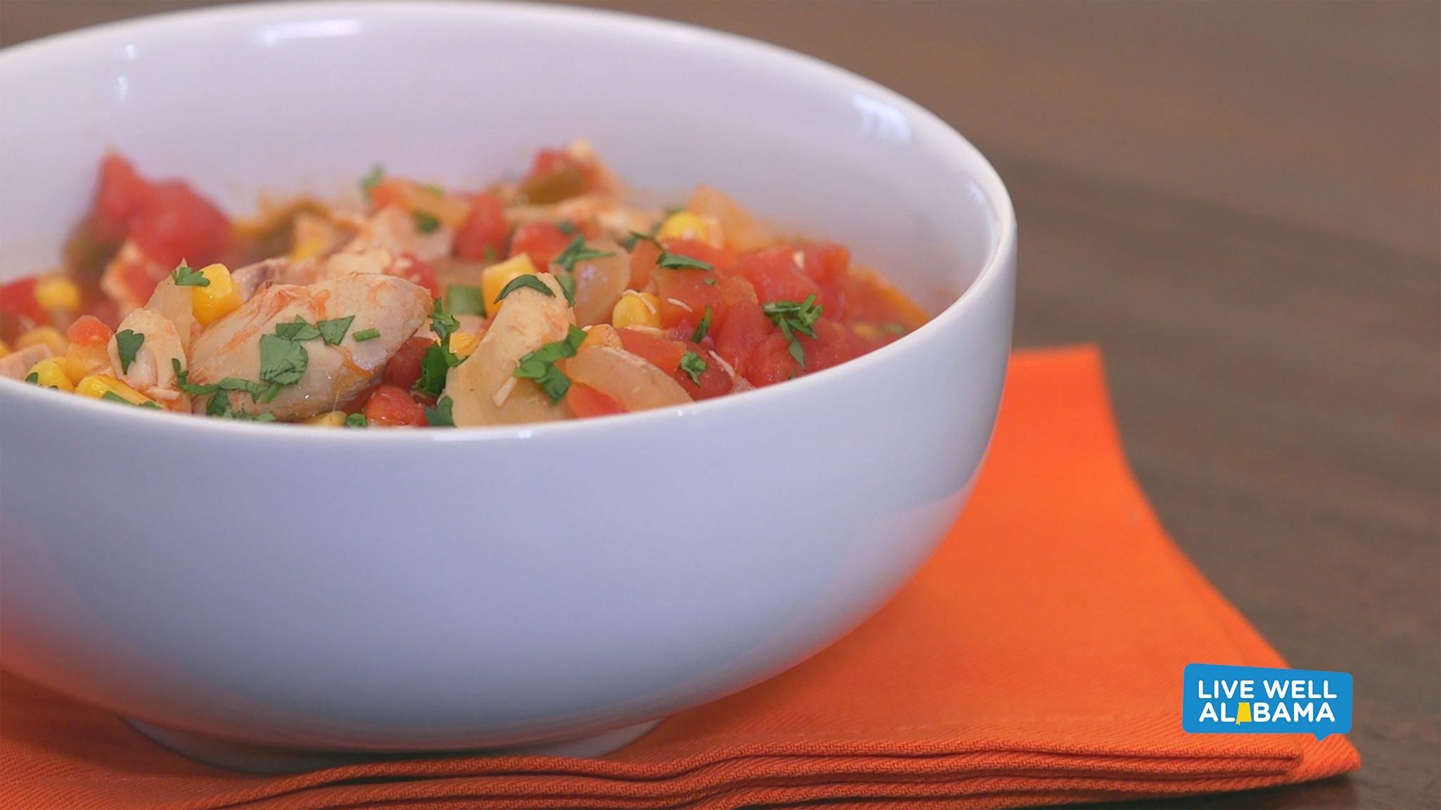 Live Well Alabama recipe, Kickin' Chicken Stew.