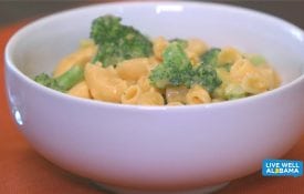 Live Well Alabama recipe, Power Mac and Cheese. Broccoli added.
