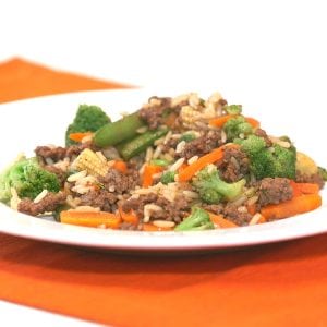 Live Well Alabama recipe, Quick Stir Fry. Includes broccoli, carrots, and other optional veggies.