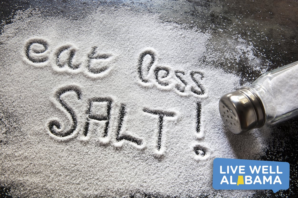 salt pouring onto table