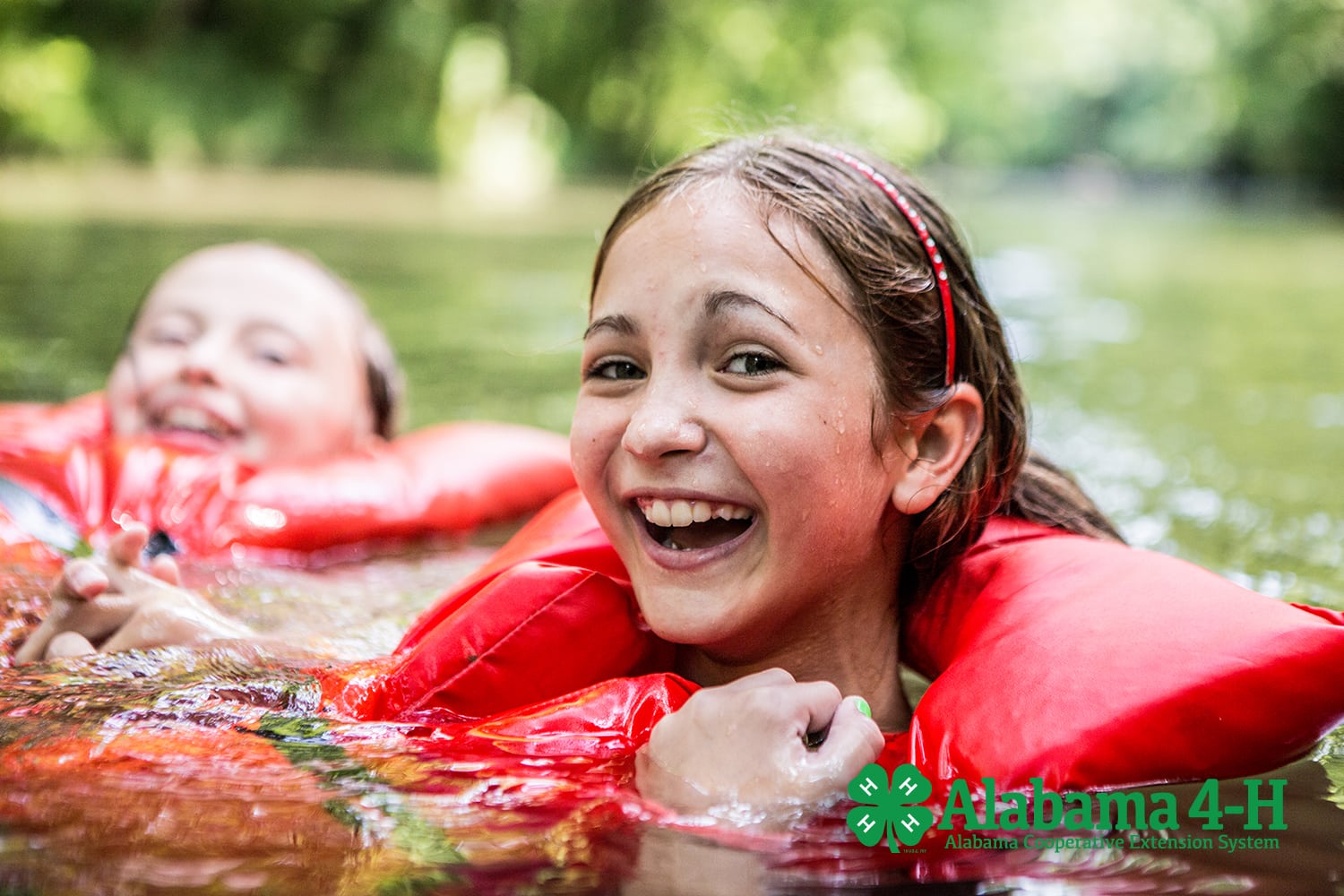 4-H member in river; Alabama 4-H