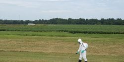 Pesticide Applicator in a Field