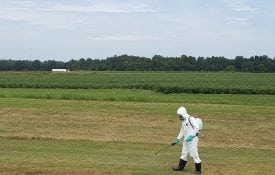 Pesticide Applicator in a Field