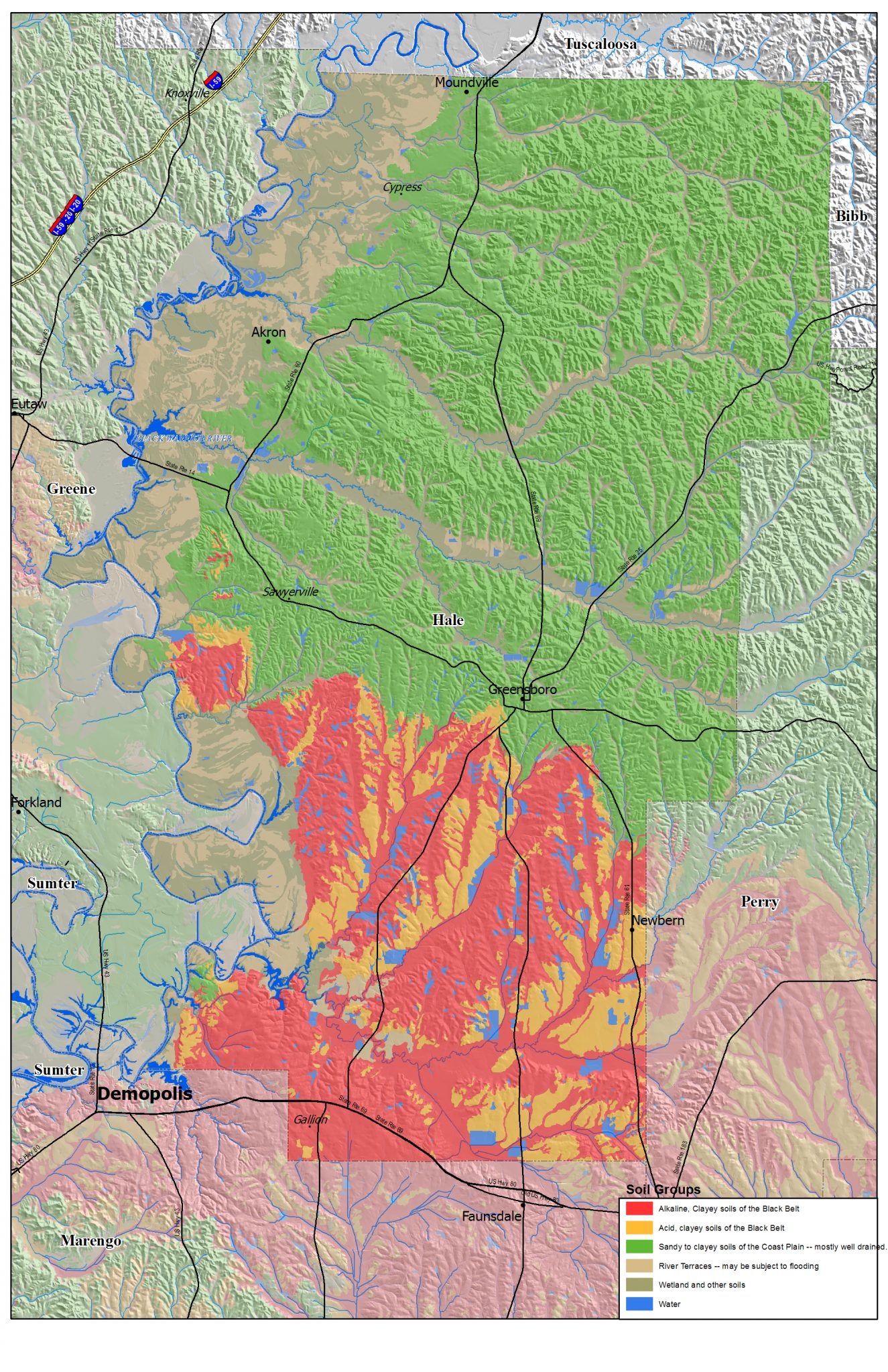 Hale County soil grouping