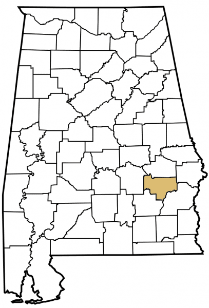 Bullock County map
