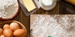 Alabama 4-H Bake Off; image of eggs, flour, butter for baking