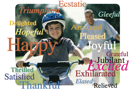 Young boy riding his back with his father in the background.