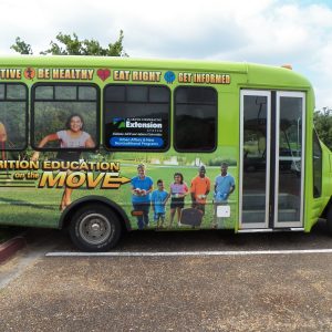 Nutrition Education on the Move bus