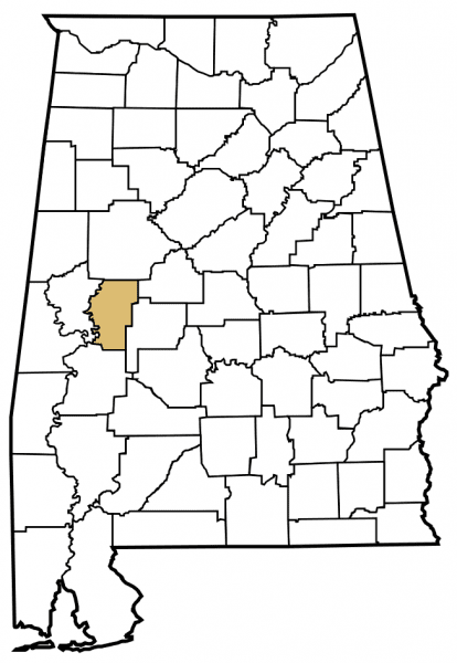 Hale County map