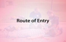 Route of Entry Video Shot