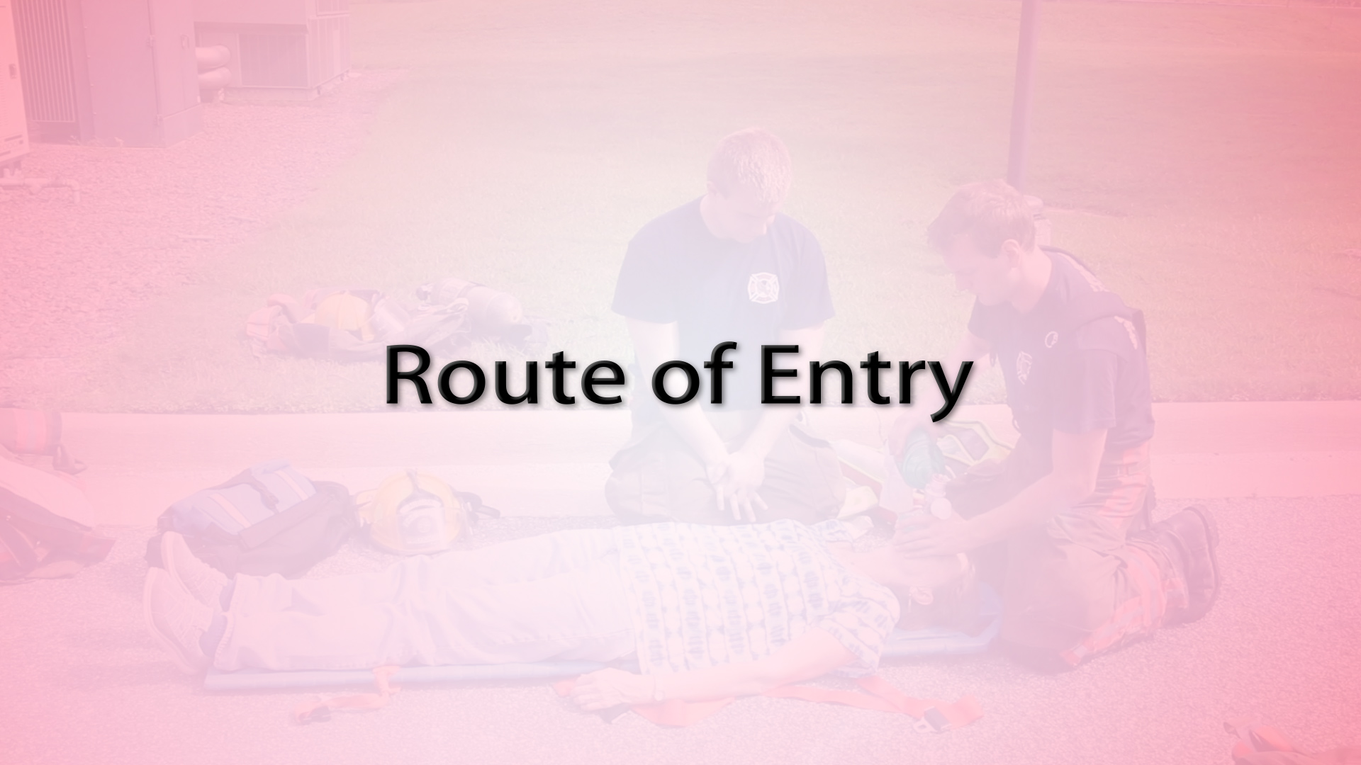 Route of Entry Video Shot