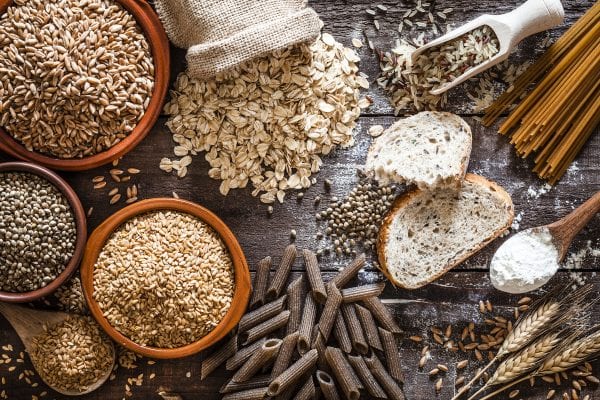 Bread, grains and pasta.