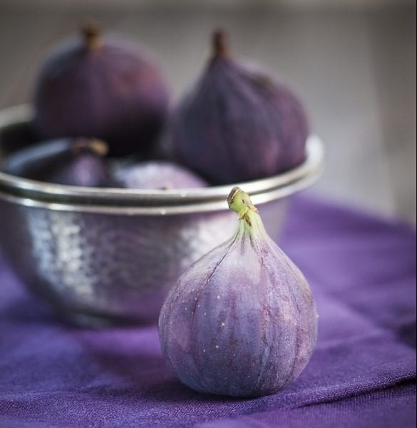 Dark colored figs