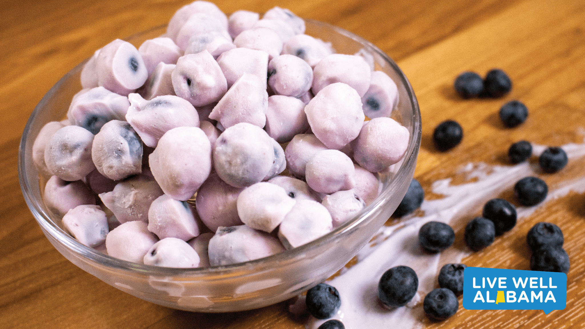 Live Well Recipe Frozen Yogurt Covered Blueberries Alabama