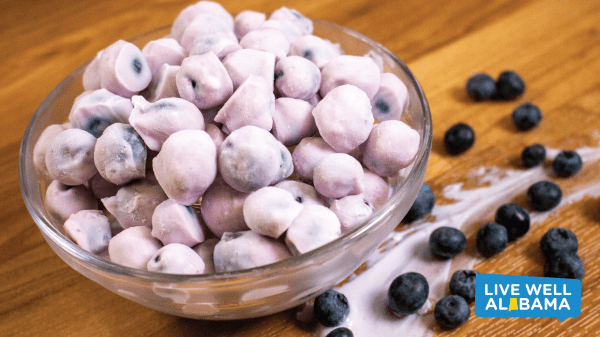 frozen berries in bowl