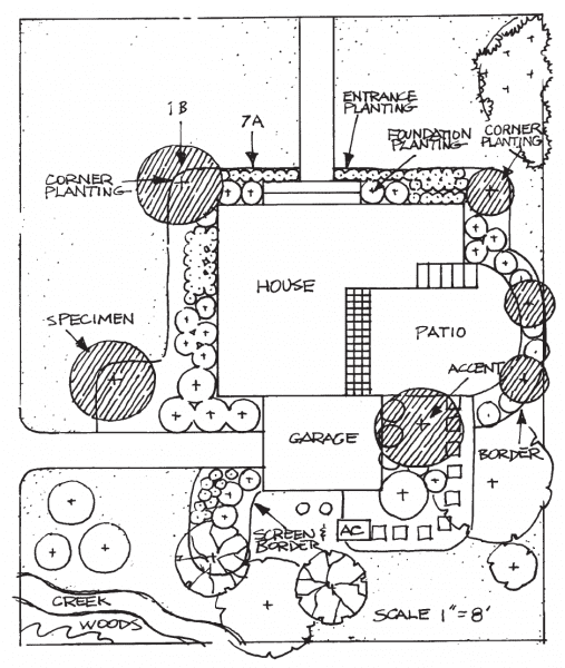 Figure 1. Base map shows notes for site analysis.