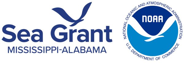 Logos for the Sea Grant (Mississippi-Alabama) and National Oceanic and Atmospheric Administration (NOAA) U.S. Department of Commerce