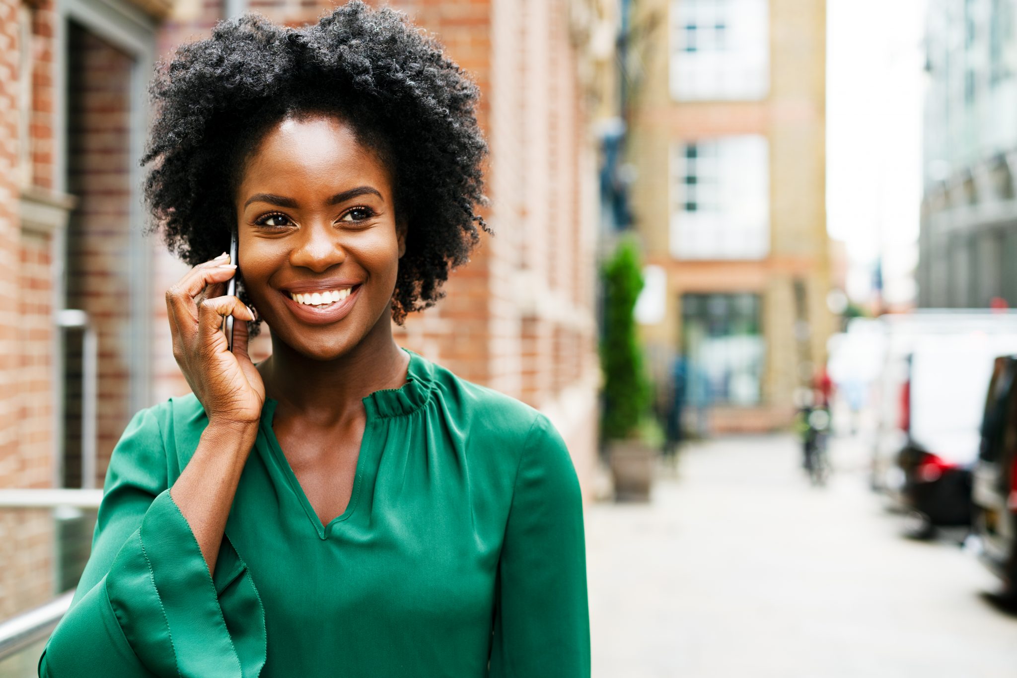 Woman on smart phone