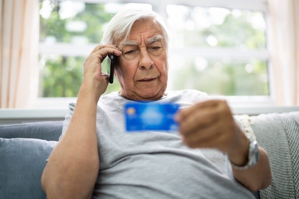 Elder Scam Call And Senior Pension Finance Fraud