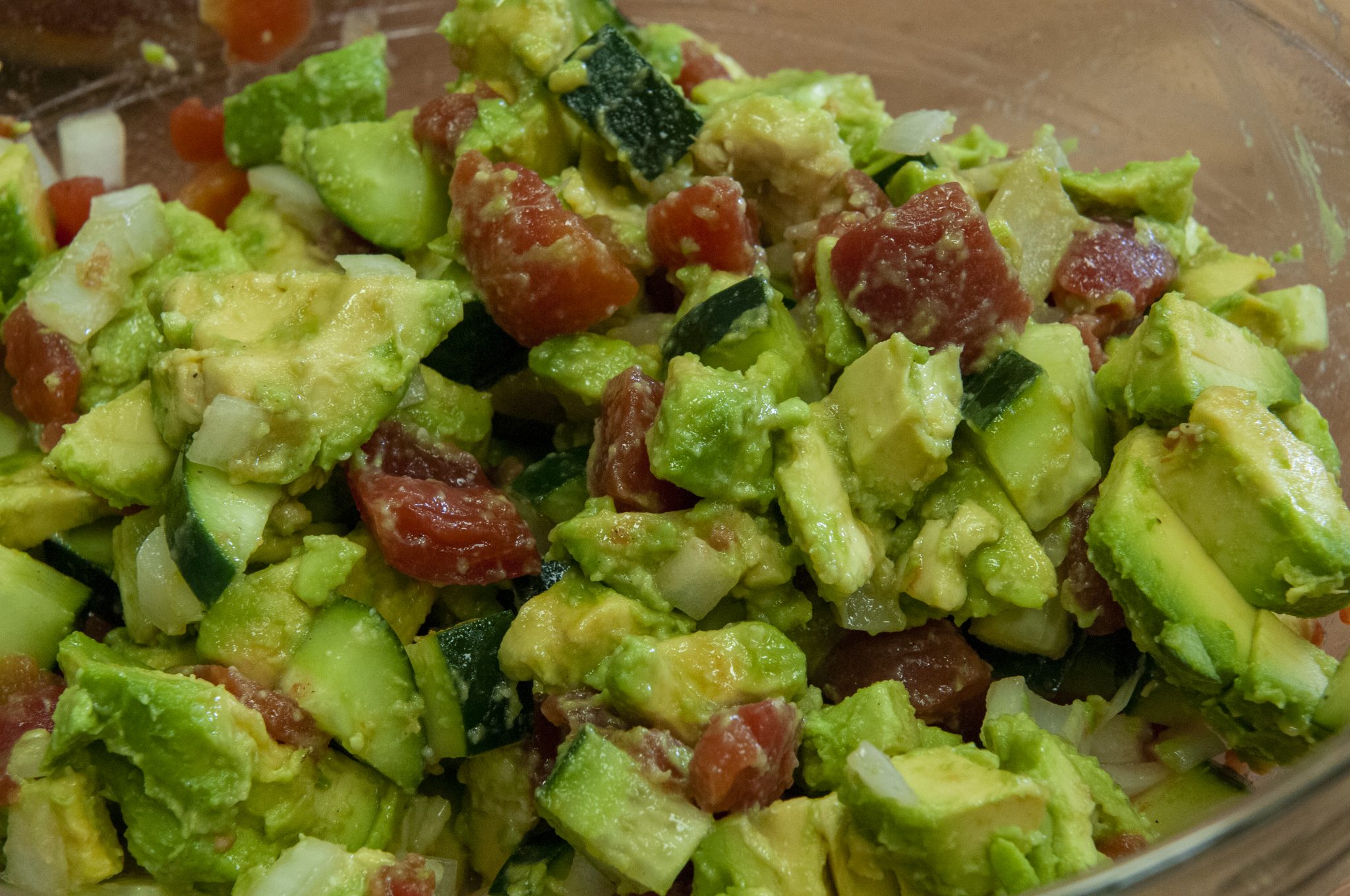 Cucumber, Tomato and Avocado Salad