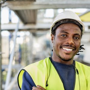 A construction worker at site