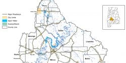 Map of the Middle Alabama Watershed