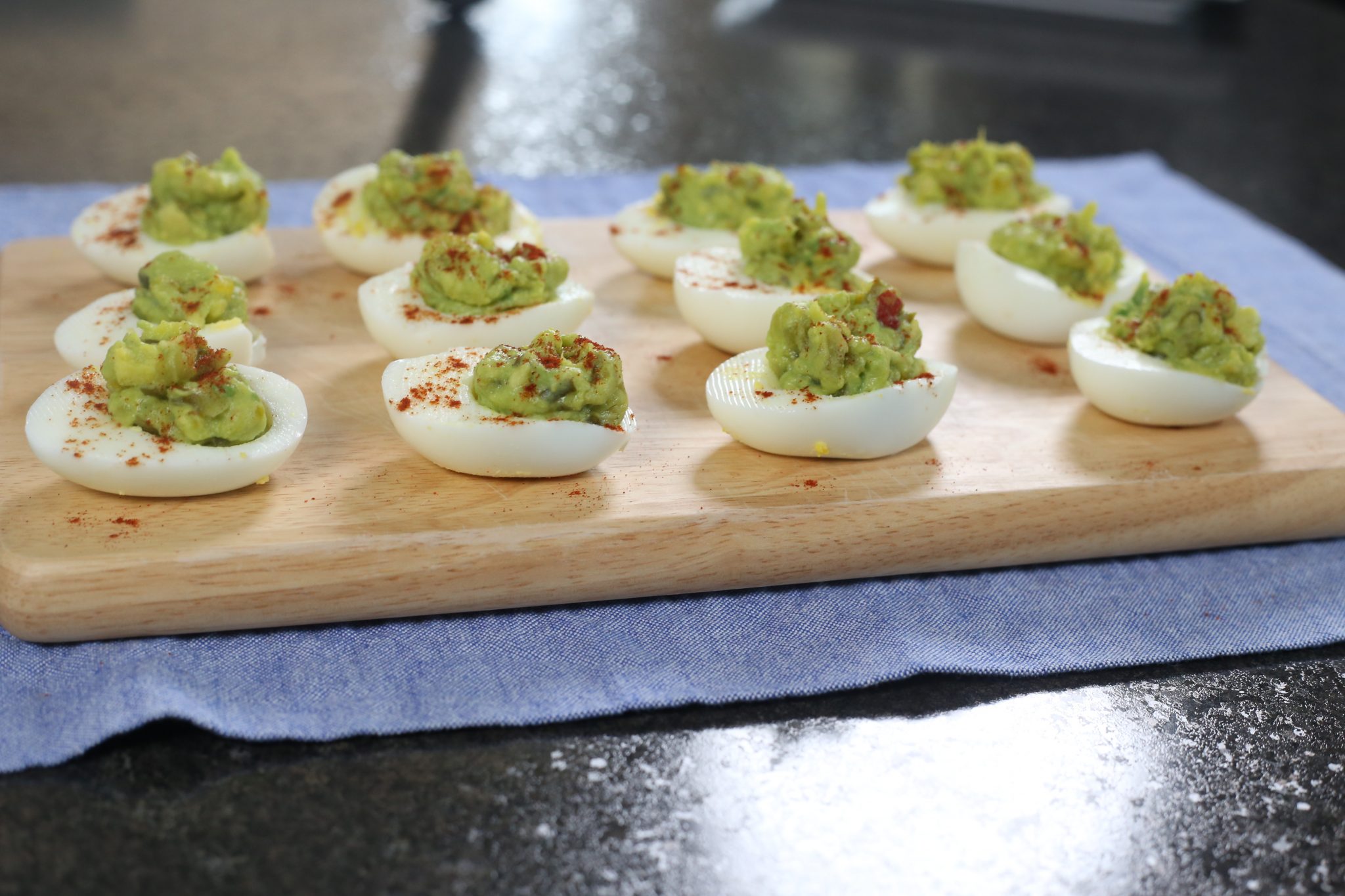 eggs on cutting board