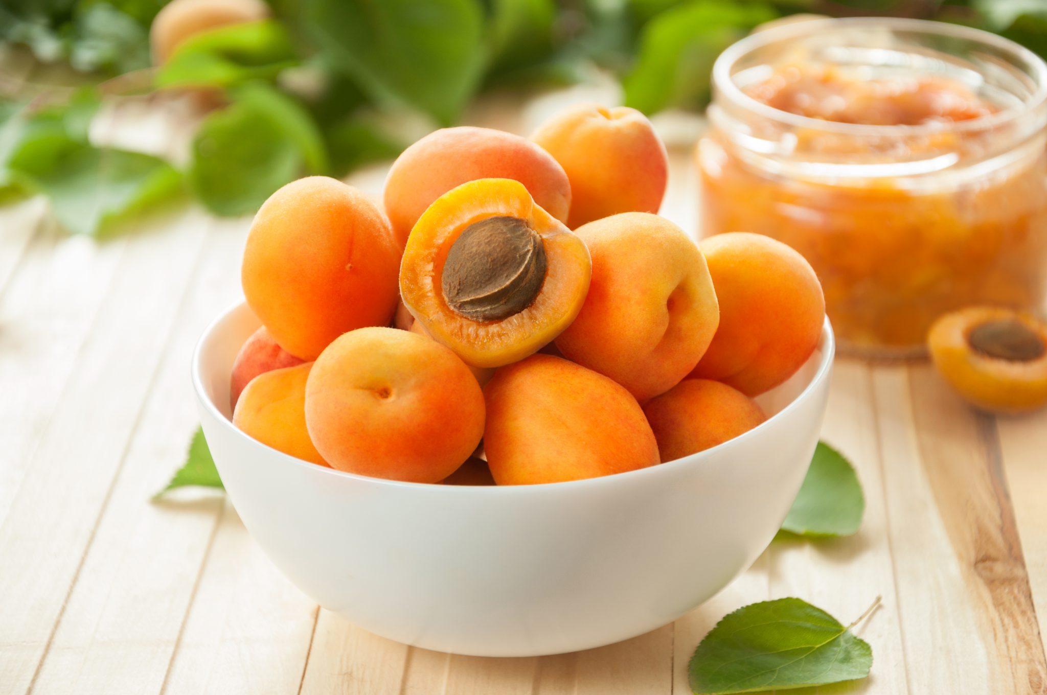 Ripe apricots