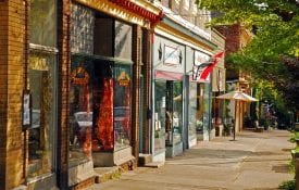 Small town shopping in the Hudson Valley