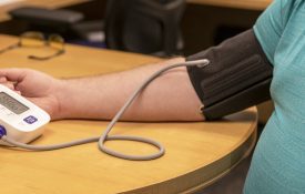 Checking blood pressure