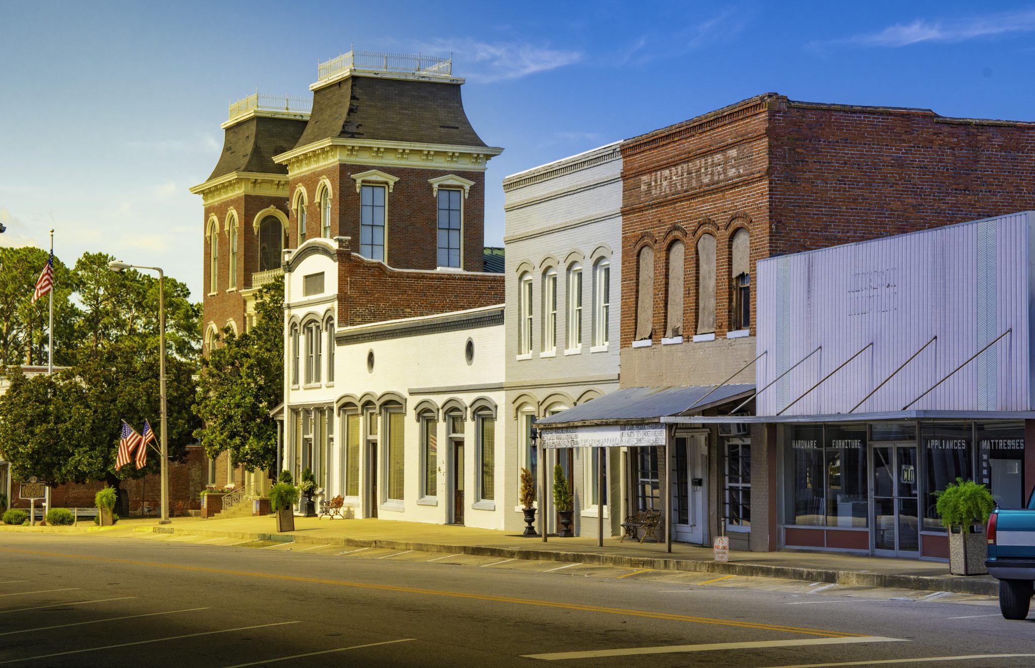 Downtown Union Springs, Alabama, where ALProHealth has a presence to help improve.