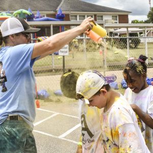 ev eryone gets color at The Abbeville Color Run
