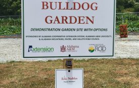 Bulldog Garden sign