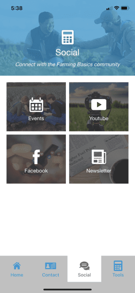 Farming Basics App Social