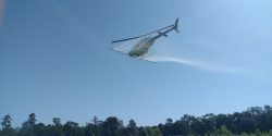 Herbicide site prep by helicopter