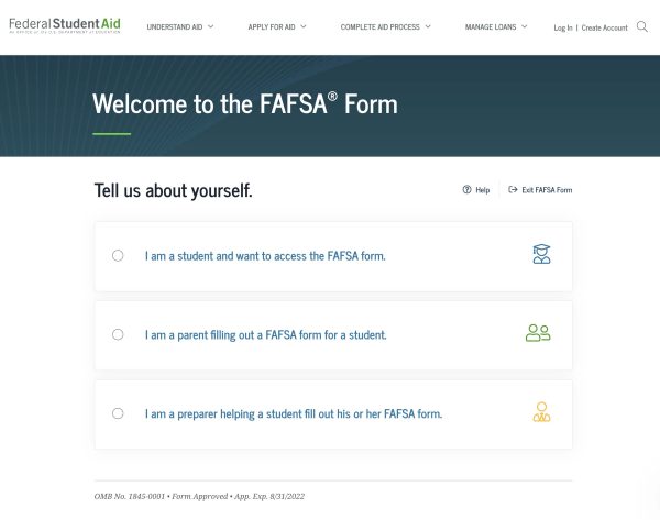 FAFSA Home Webpage
