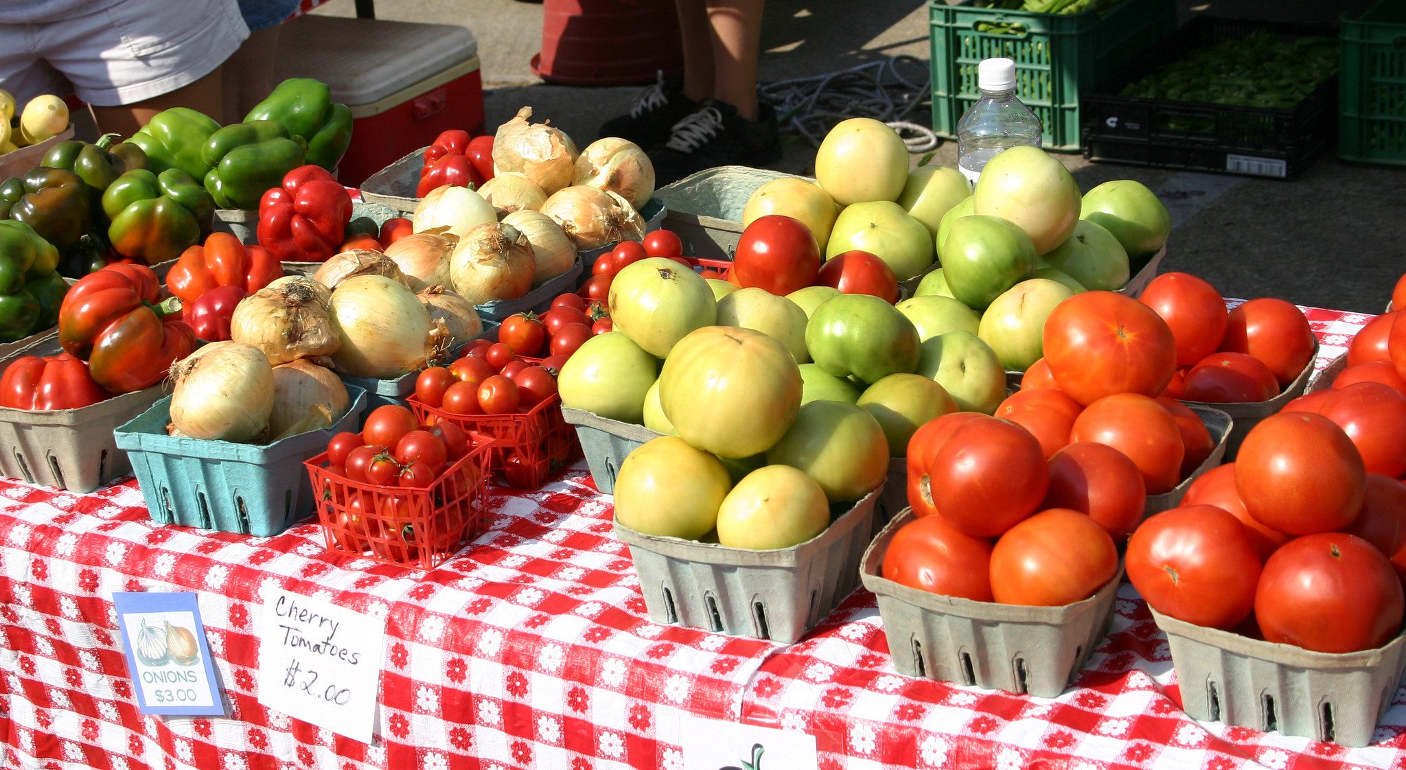 Vegetables at a farmers market