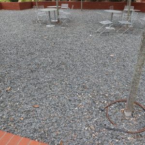 A gravel surface