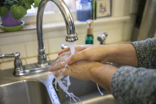 Figure 3. Wash hands for at least 20 seconds before handling food.