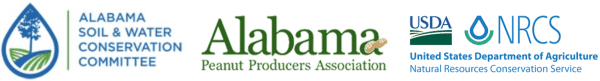 Alabama Soil & Water Conservation Committee, Alabama Peanut Producers Association, and USDA NRCS logos