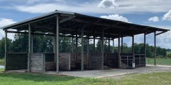 A six-bin poultry composte