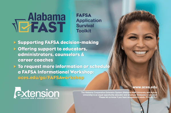 Promo Card Alabama FAST: FAFSA Application Survival Toolkit