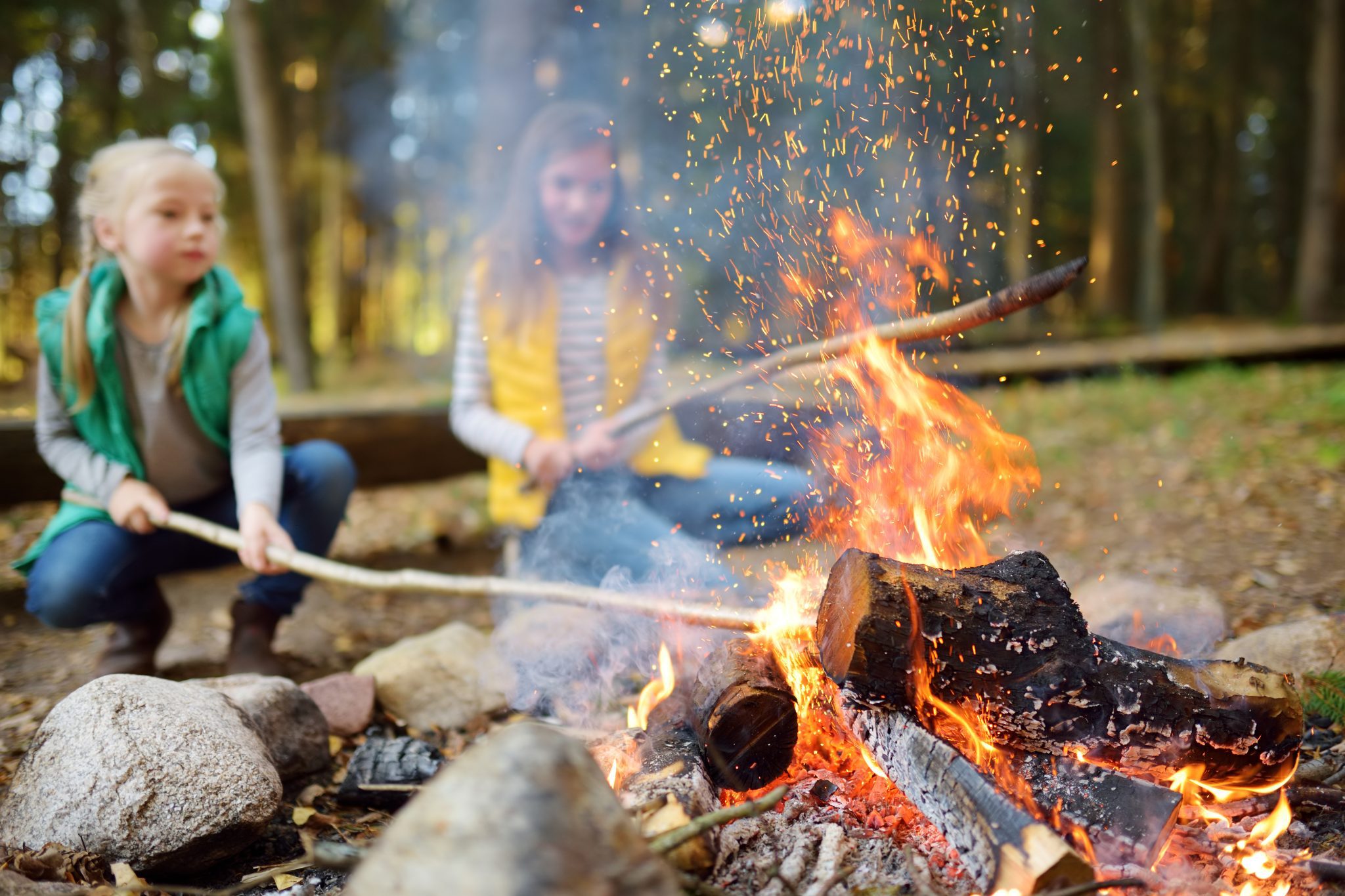 Autumn campfire safety