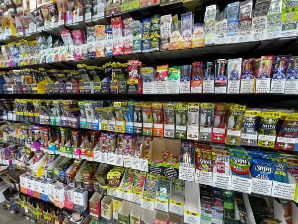 A shelf full of cigarillos