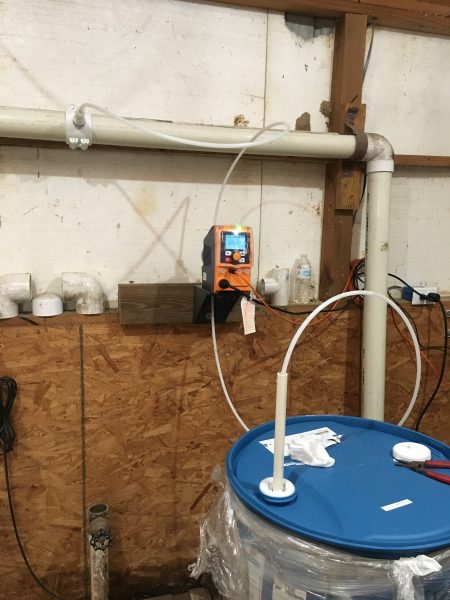 Water quality problems can sometimes be addressed by installing filtering systems or chemical injection systems like the one on this well water supply. Such additional equipment can be effective in improving water quality but can be expensive to install and maintain.