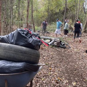 Volunteers remove trail debris from Creekline and Pepperell waterways