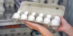 Egg carton at the grocery store