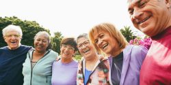 Group of diverse older adults