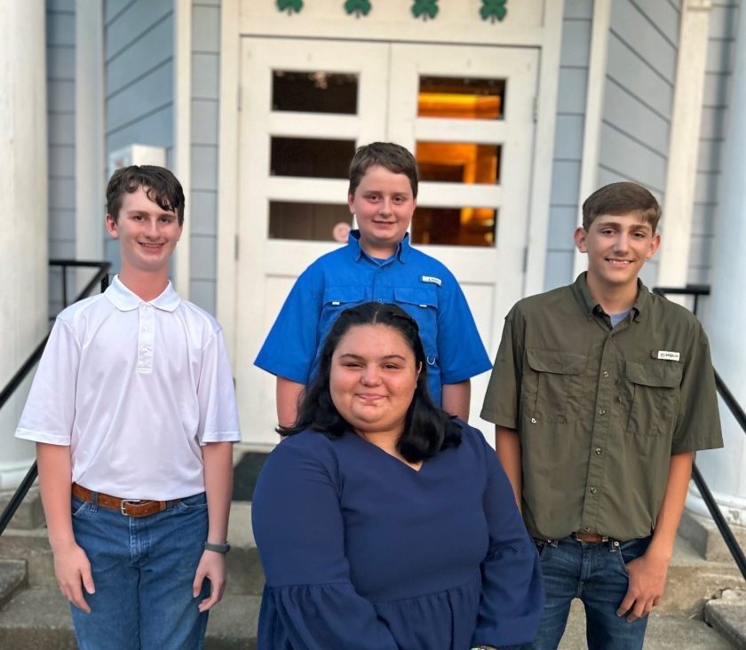 The 2023 Clay County 4-H forestry team.